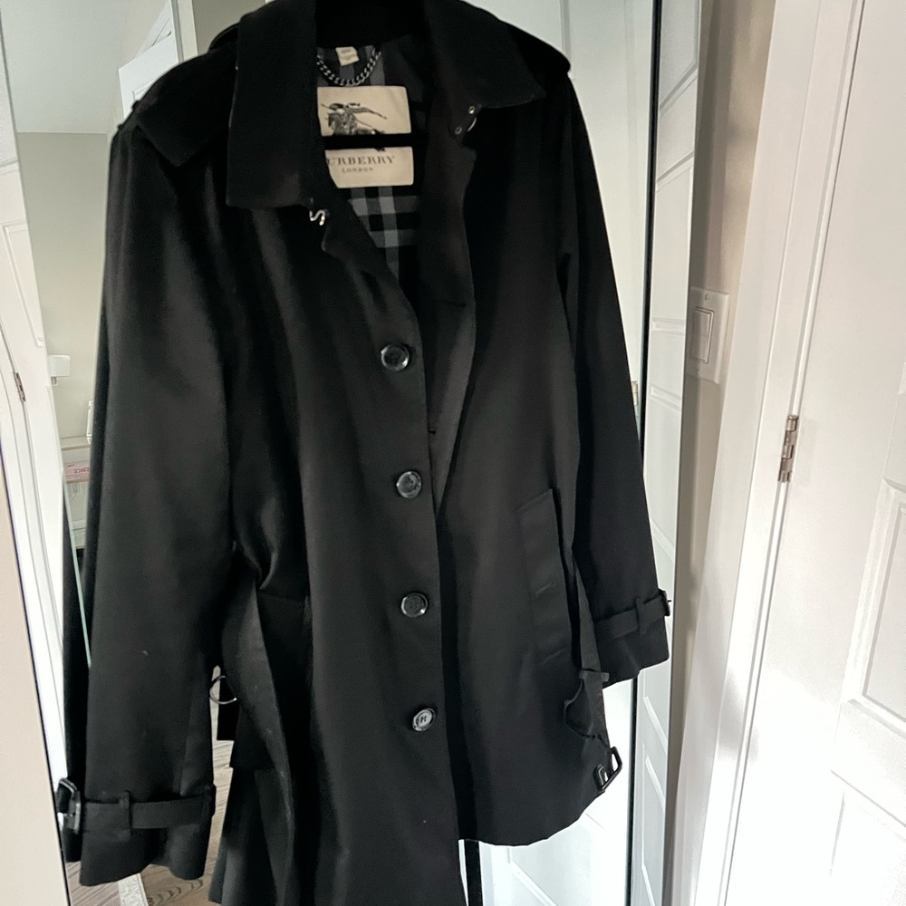 Burberry Men’s Black Trench Coat